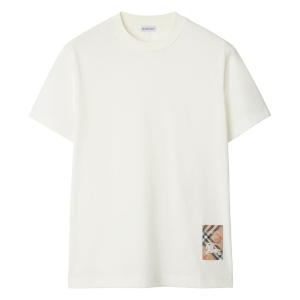 טי־שירט לבנה עם אלמנט Check Icon