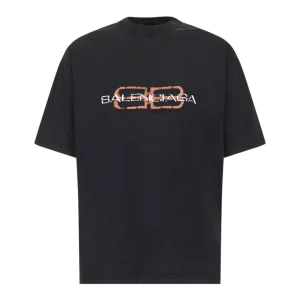 Balenciaga – טי־שירט אוברסייז שחורה