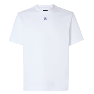 Fendi – חולצת טי־שירט עם רקמת לוגו