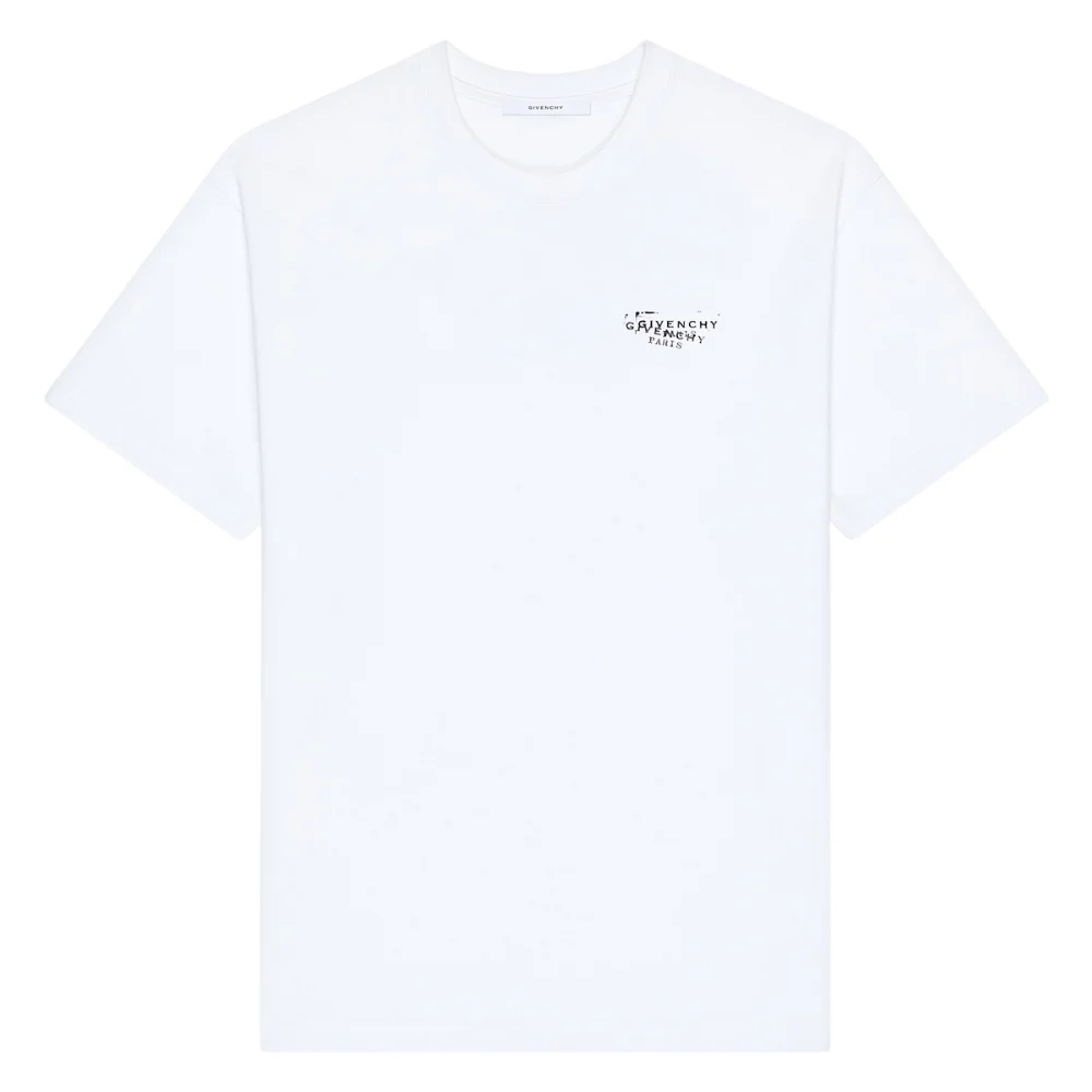 GIVENCHY טי־שירט לבנה הדפס של ג'יבנשי